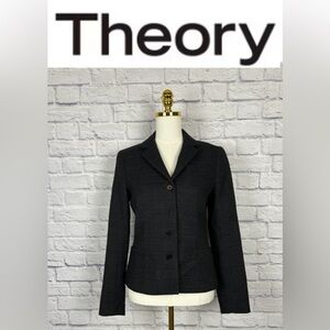 Theory Wool black tweed Blazer size 8